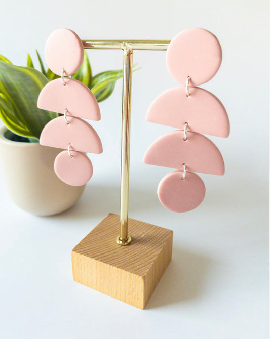 clay earring - Ingrid earring | French Pink